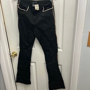 New Arden B Black Pants with White Accents